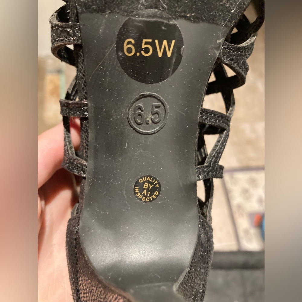 A.N.A black heels